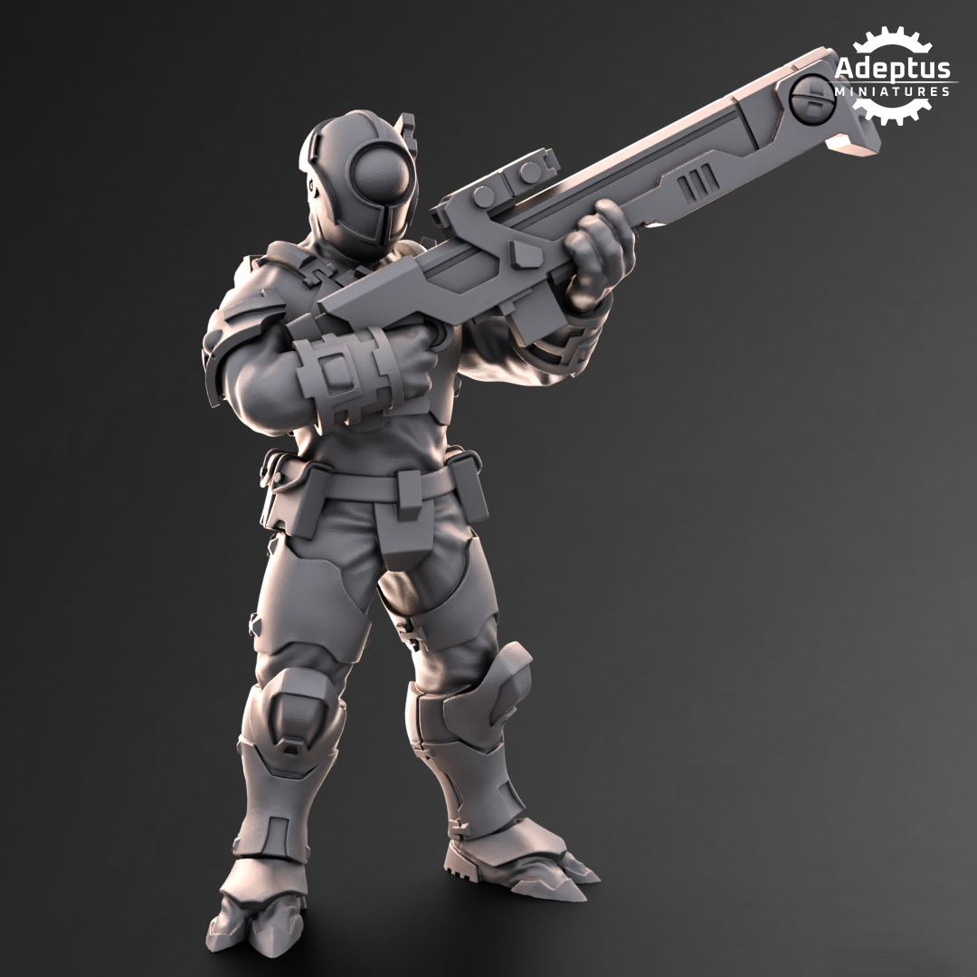 Line Strikers- Kae'ti (5-Unit Kit or Single Model) by Adeptus Miniatures