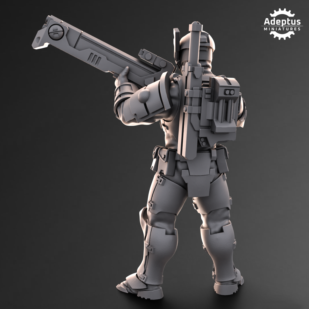 Line Strikers- Kae'ti (5-Unit Kit or Single Model) by Adeptus Miniatures