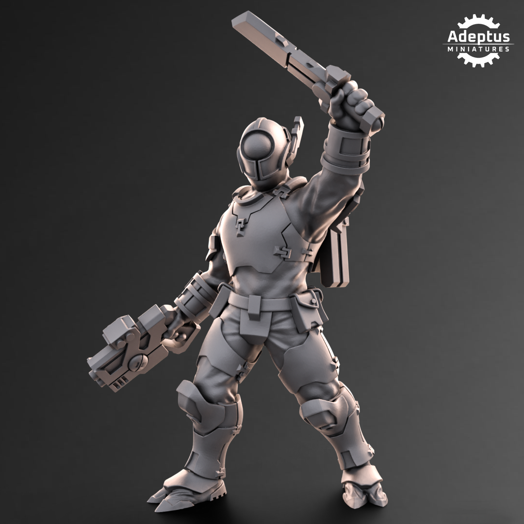 Line Strikers- Kae'ti (5-Unit Kit or Single Model) by Adeptus Miniatures