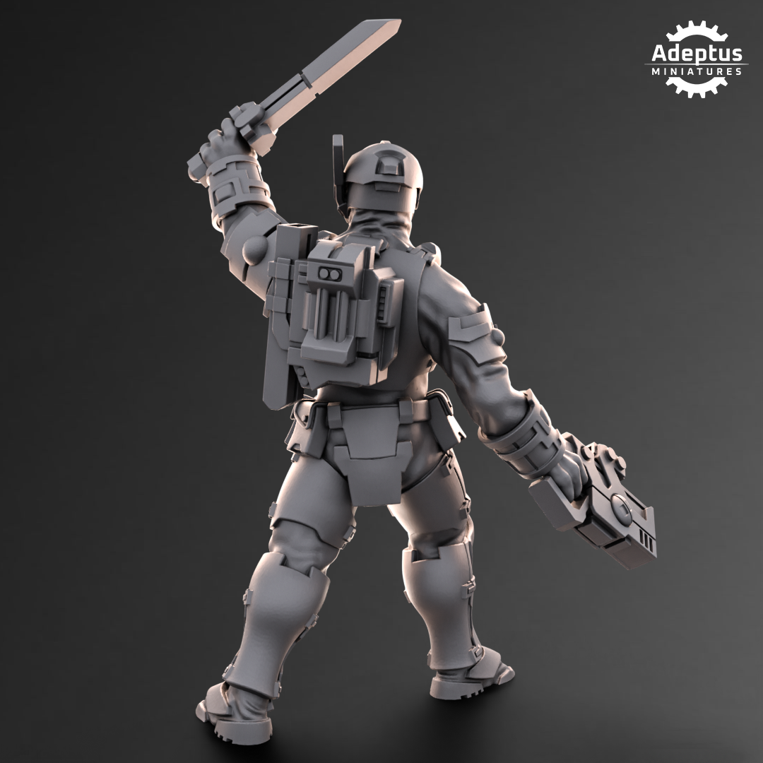 Line Strikers- Kae'ti (5-Unit Kit or Single Model) by Adeptus Miniatures
