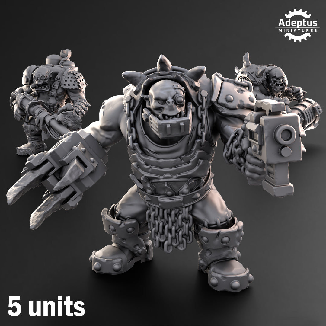 Rokkrampa Gutsmashas-Orks (5-Unit Kit or Single Model) by Adeptus Miniatures