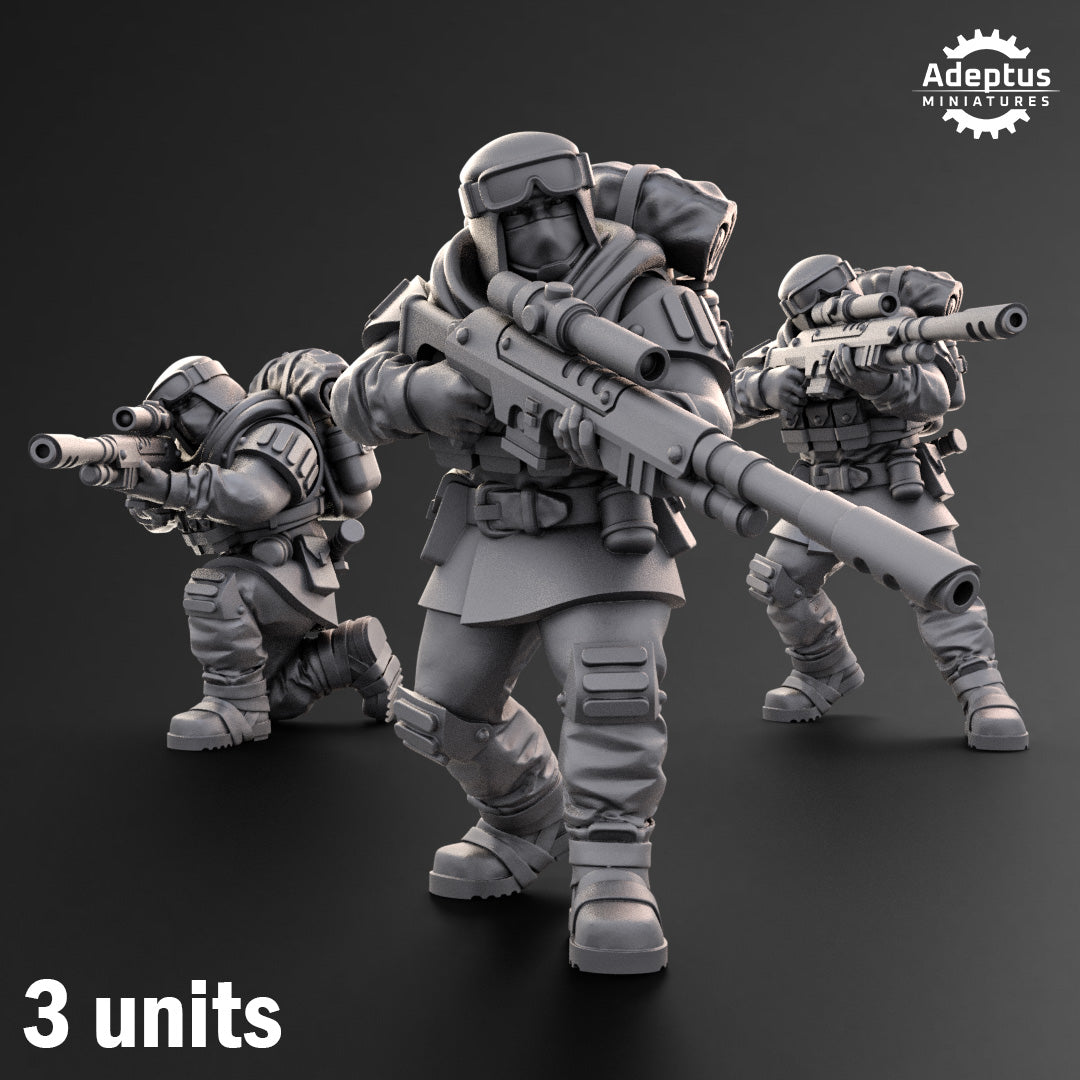 Khaleeth Regiment-Snipers (3-Unit Kit or Single Model) by Adeptus Miniatures