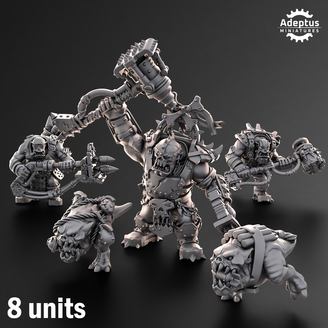 Kill Squad- Orks (8-Unit Kit or Single Model) by Adeptus Miniatures