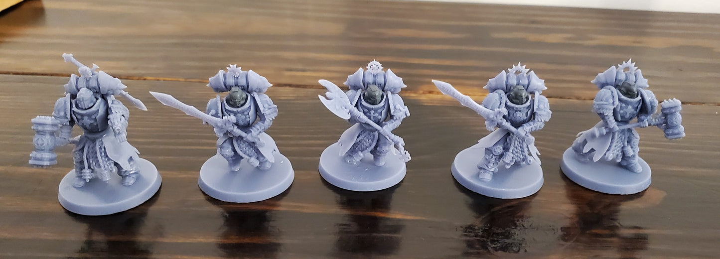 Dark gray helms/style are NOT included with this kit.