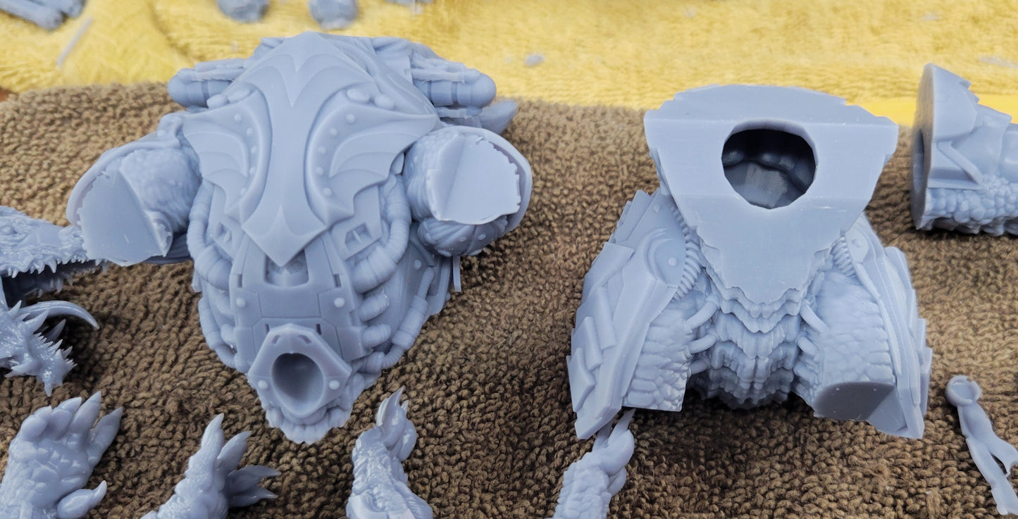 Cybernetic Battle Dragon (With or Without Rider) by Atlan Forge
