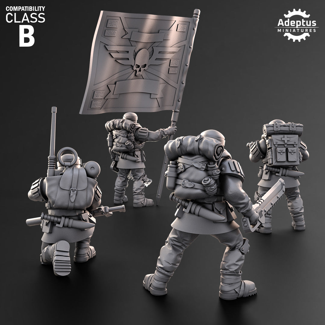 Khaleeth Regiment-Command Squad (4-Unit Kit or Single Model) by Adeptus Miniatures