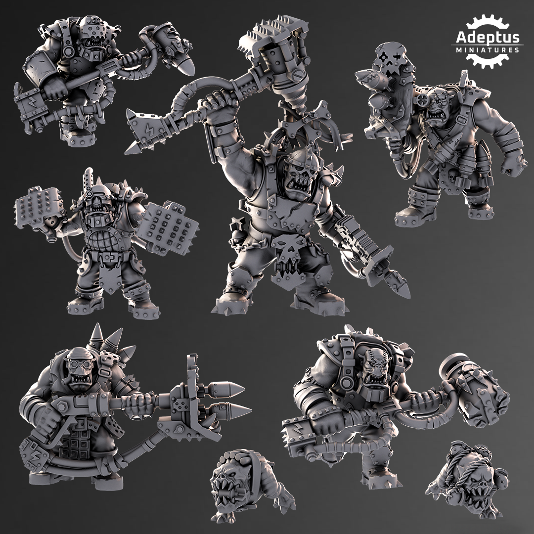 Kill Squad- Orks (8-Unit Kit or Single Model) by Adeptus Miniatures