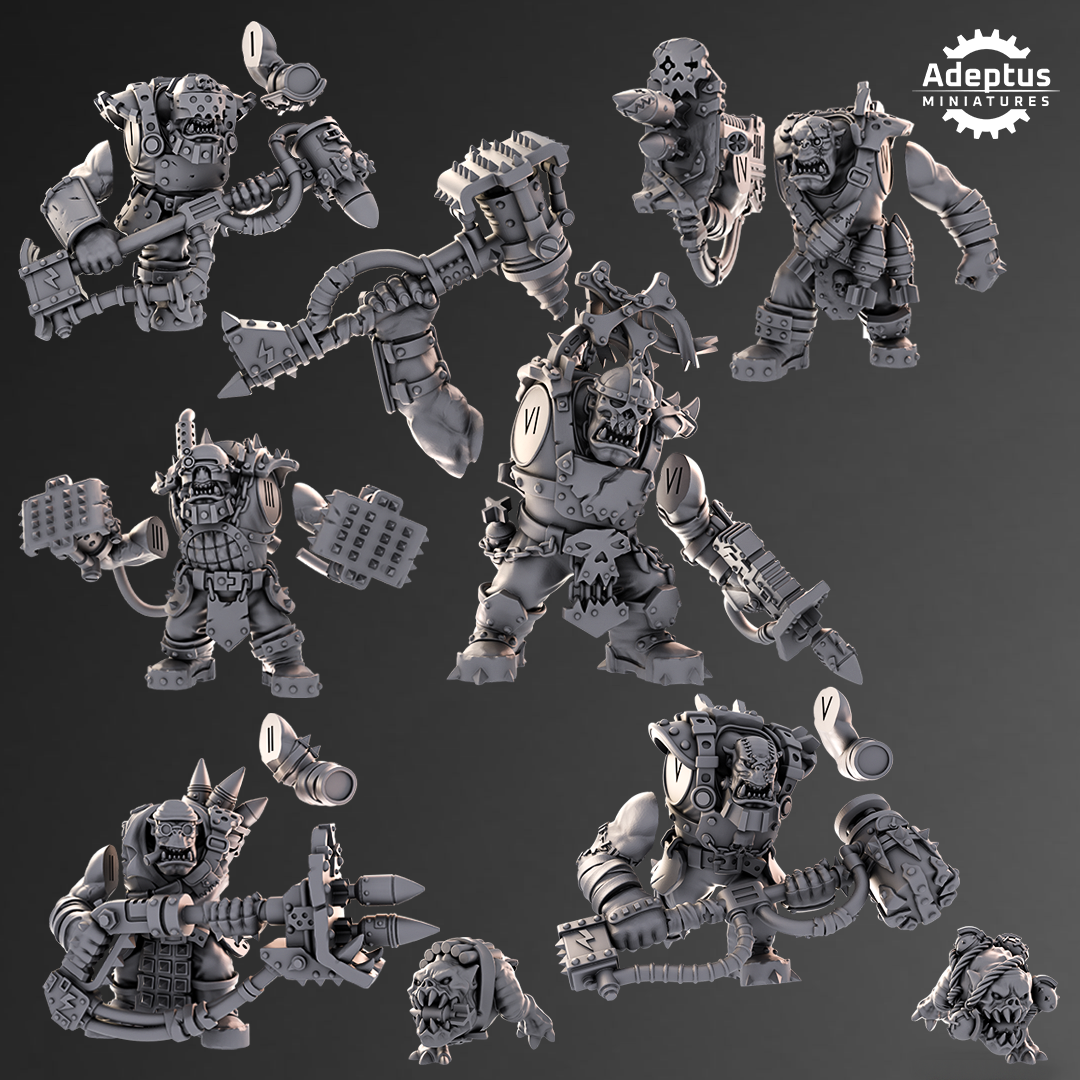 Kill Squad- Orks (8-Unit Kit or Single Model) by Adeptus Miniatures