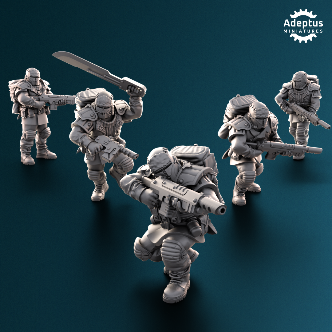 Winterline Force-Squad of the Imperial Force (20-Unit Kit) by Adeptus Miniatures