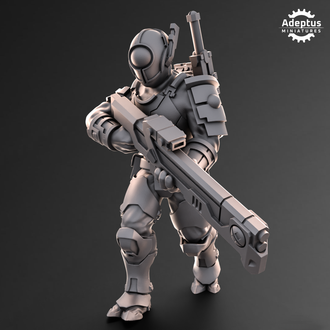 Line Strikers- Kae'ti (5-Unit Kit or Single Model) by Adeptus Miniatures