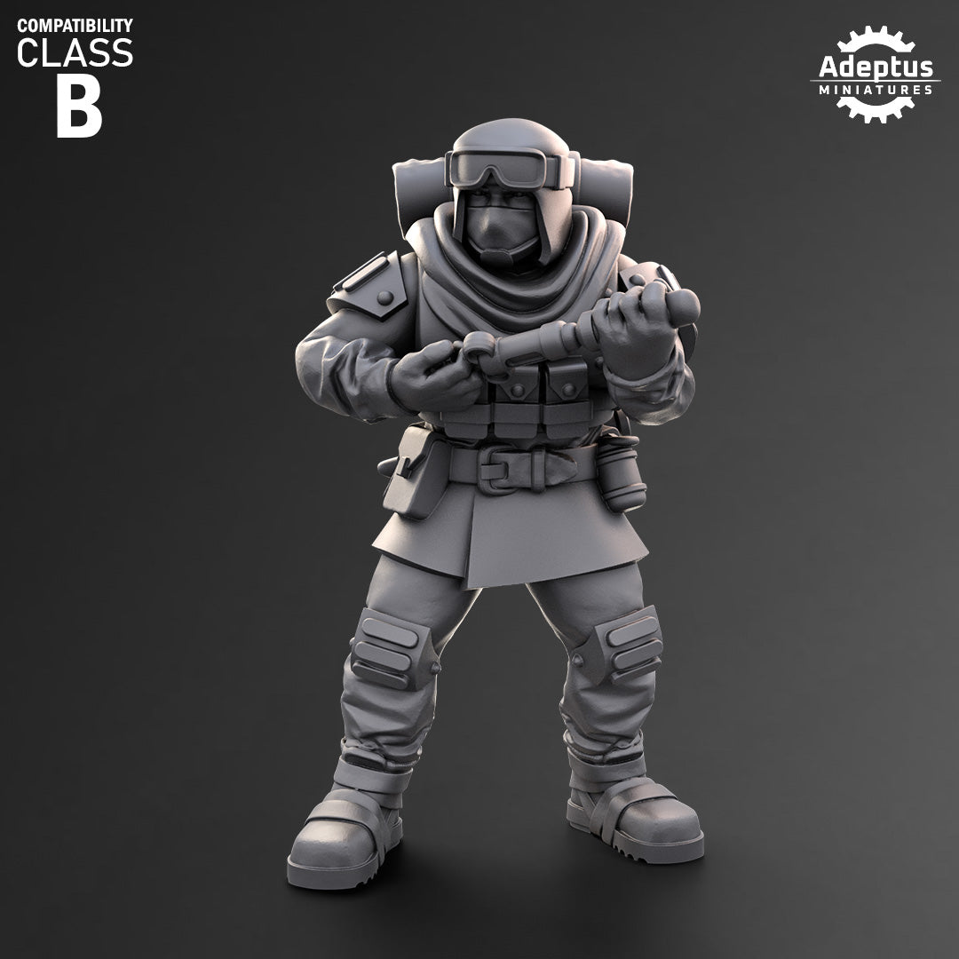 Khaleeth Regiment-Command Squad (4-Unit Kit or Single Model) by Adeptus Miniatures