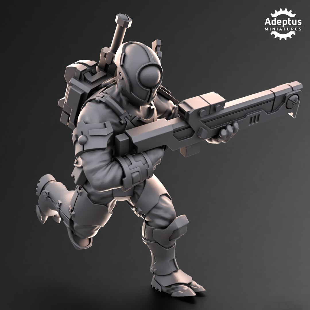 Line Strikers- Kae'ti (5-Unit Kit or Single Model) by Adeptus Miniatures