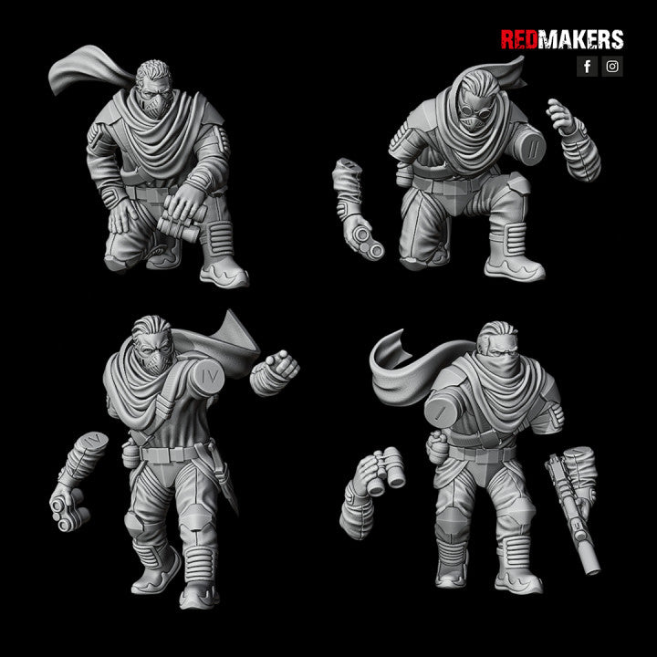 Desert Raiders-Heavy Support Squad of the Imperial Force (10-Unit Kit or Single Model) by RedMakers