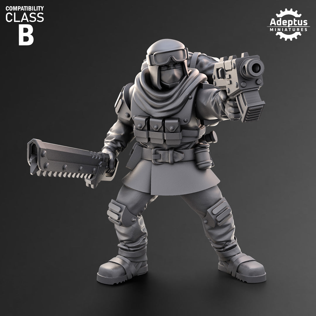 Khaleeth Regiment-Command Squad (4-Unit Kit or Single Model) by Adeptus Miniatures