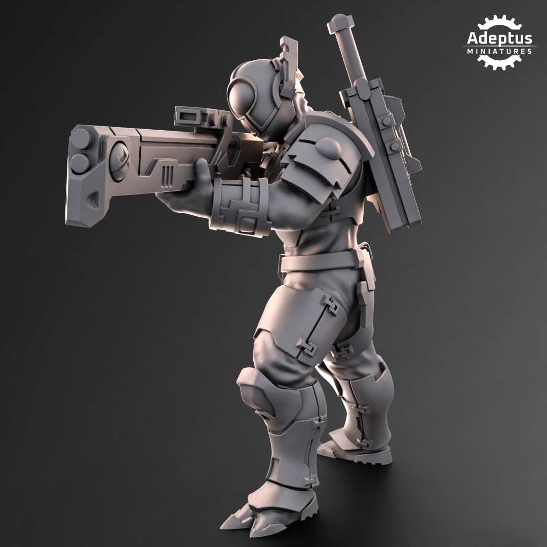 Line Strikers- Kae'ti (5-Unit Kit or Single Model) by Adeptus Miniatures