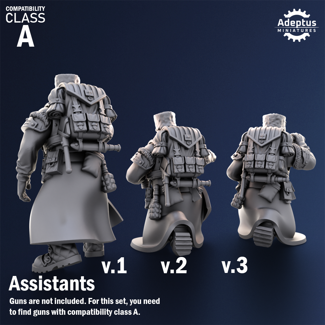 Coldreach Regiment- Heavy Weapons Squad (12-Unit Kit or Single Model) by Adeptus Miniatures
