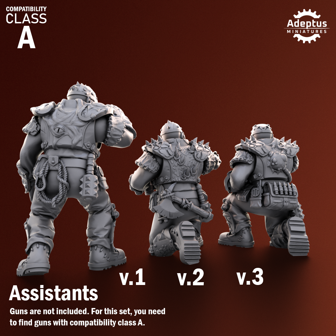 Rotmark Legion-Heavy Weapons Squad- Renegades and Heretics (12-Unit Kit or Single Model) by Adeptus Miniatures
