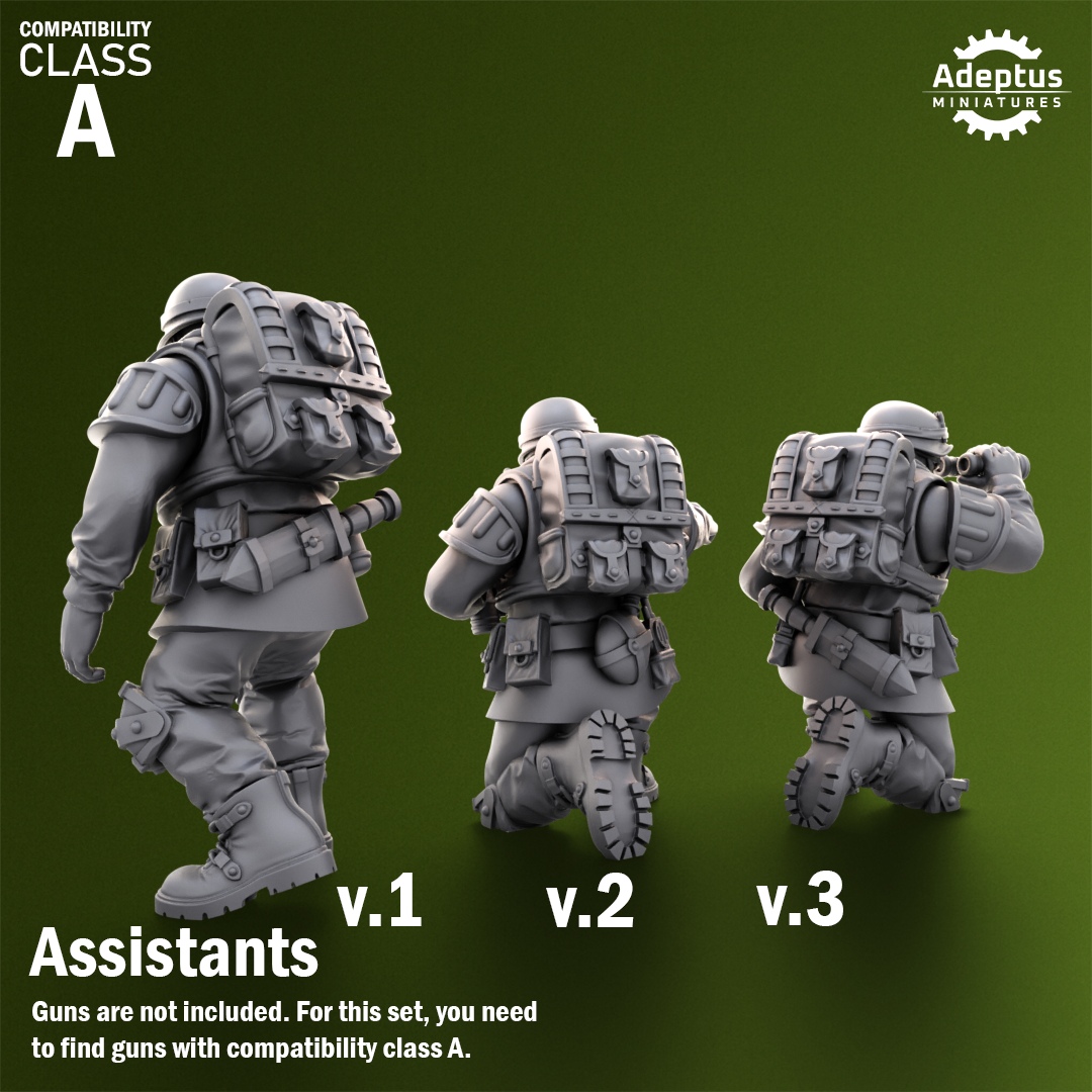 Shellcord Troopers -Heavy Weapons Squad (12-Unit Kit or Single Model) by Adeptus Miniatures