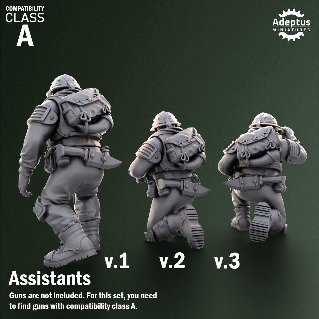 Shadowmarch Battalion-Heavy Weapons Squad (12-Unit Kit or Single Model) by Adeptus Miniatures