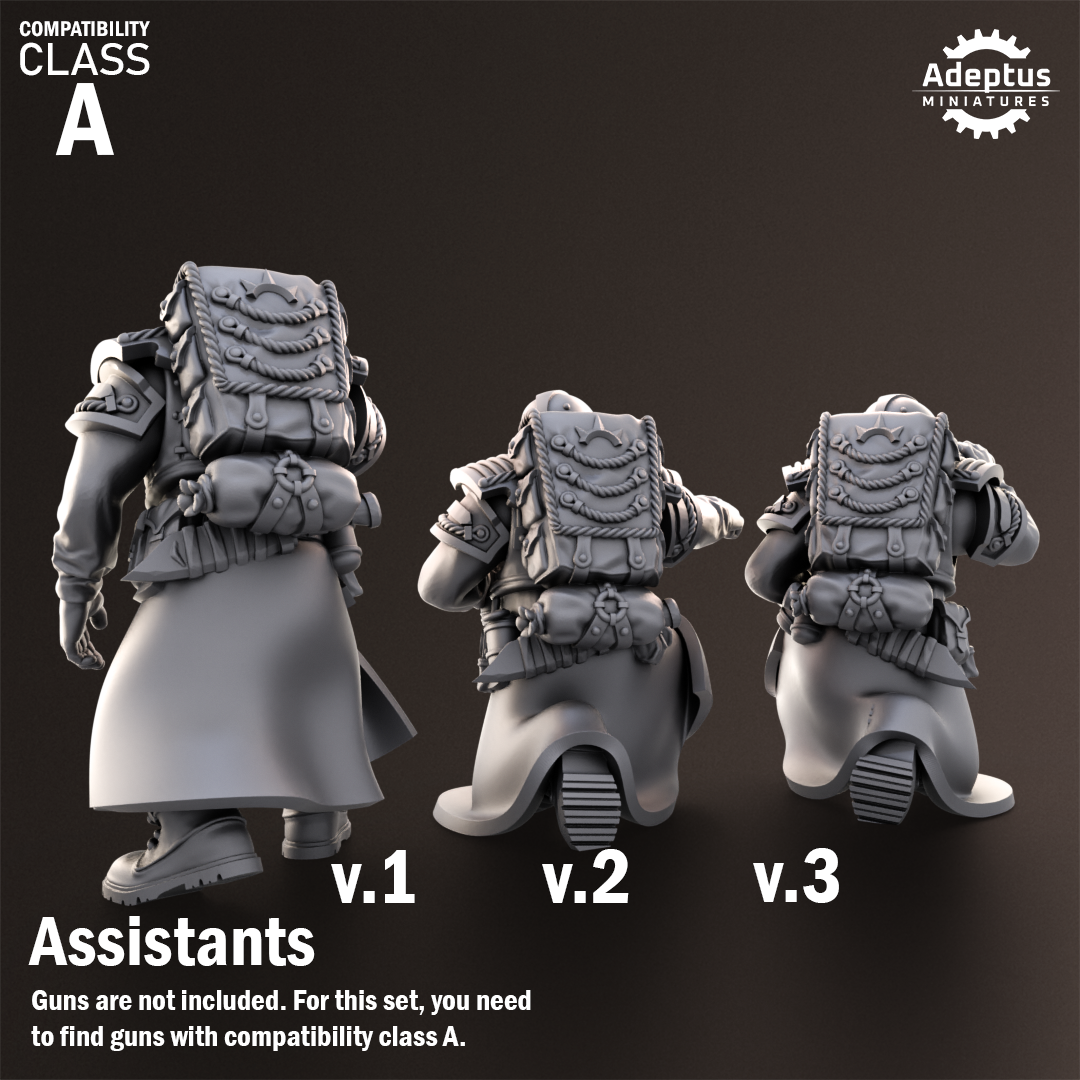 Nightcloak Regiment-Heavy Weapons Squad (12-Unit Kit or Single Model) by Adeptus Miniatures
