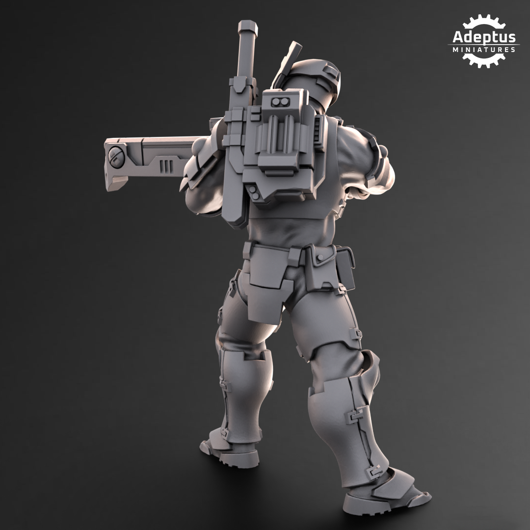 Line Strikers- Kae'ti (5-Unit Kit or Single Model) by Adeptus Miniatures