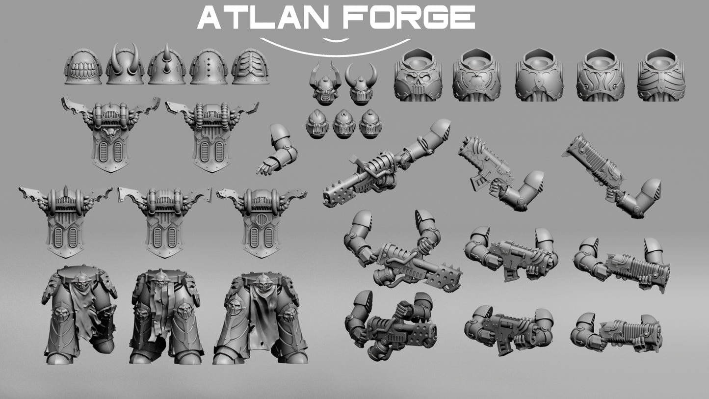Hades Dark Troopers (5-Unit Set) by Atlan Forge