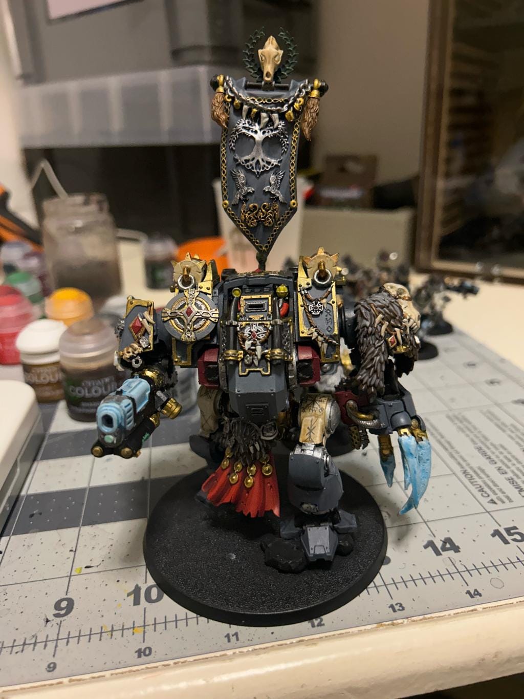 Customer artwork by Drew F. Large Banner #4 shown. The model itself is NOT one our prints.