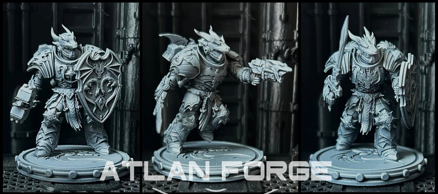 Dragon Knights Veterans (3-Unit Set) by Atlan Forge
