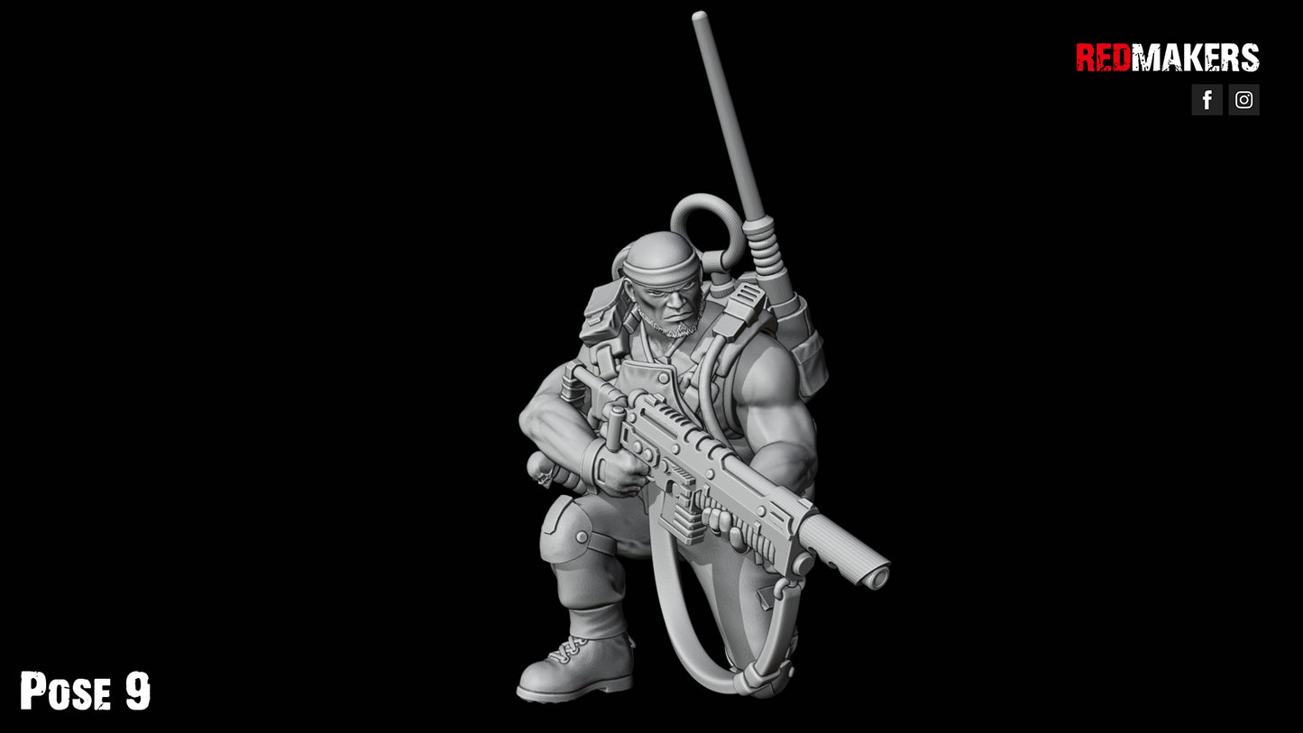 Jungle Fighters-Squad of the Imperial Force (10-Unit Kit or Single Model) by RedMakers