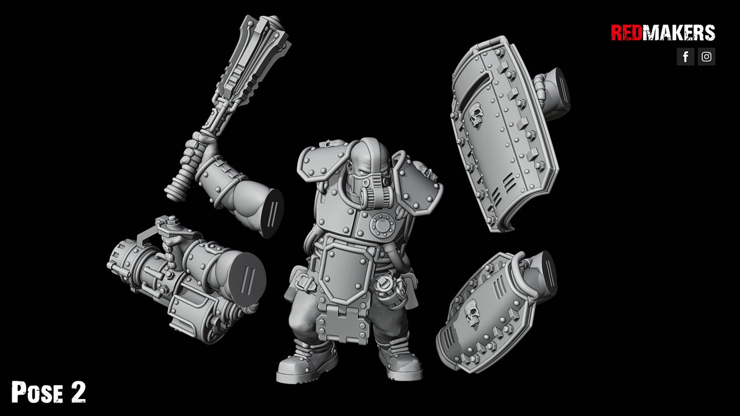 Abhuman Giants in Heavy Armor (5-Unit Kit or Single Model) by RedMakers