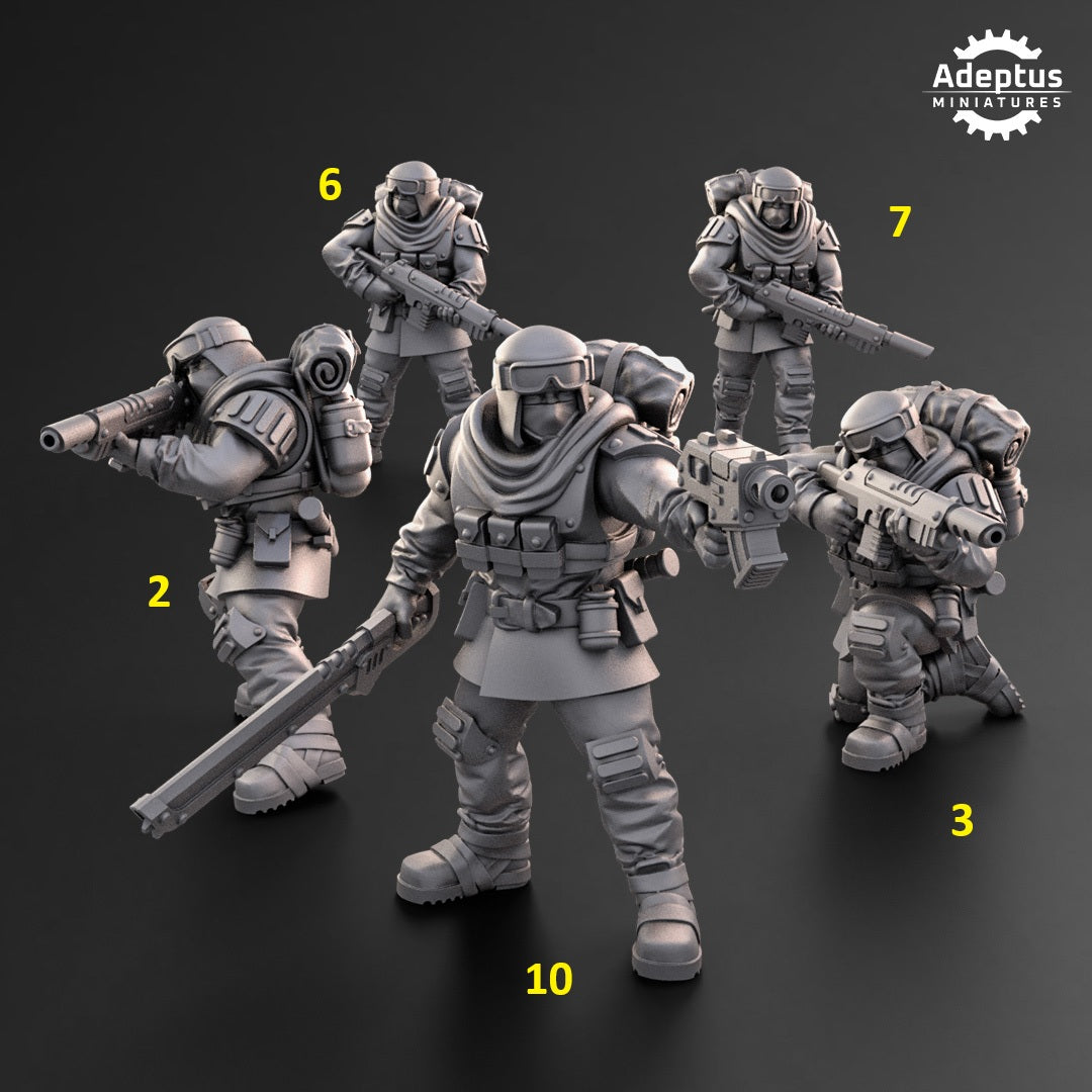 Khaleeth Regiment-Squad (10-Unit Kit or Single Model) by Adeptus Miniatures