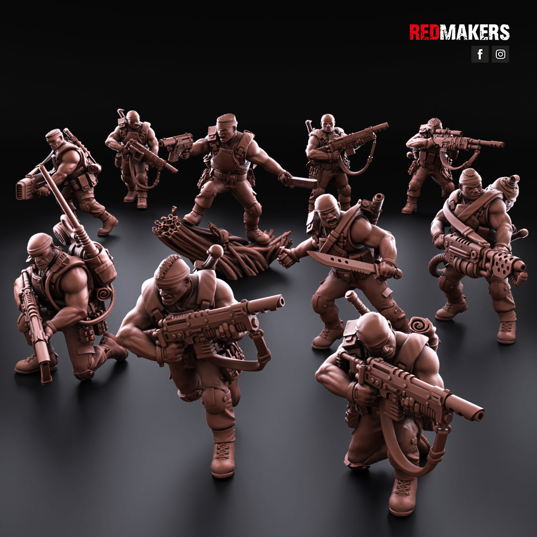 Jungle Fighters-Squad of the Imperial Force (10-Unit Kit or Single Model) by RedMakers