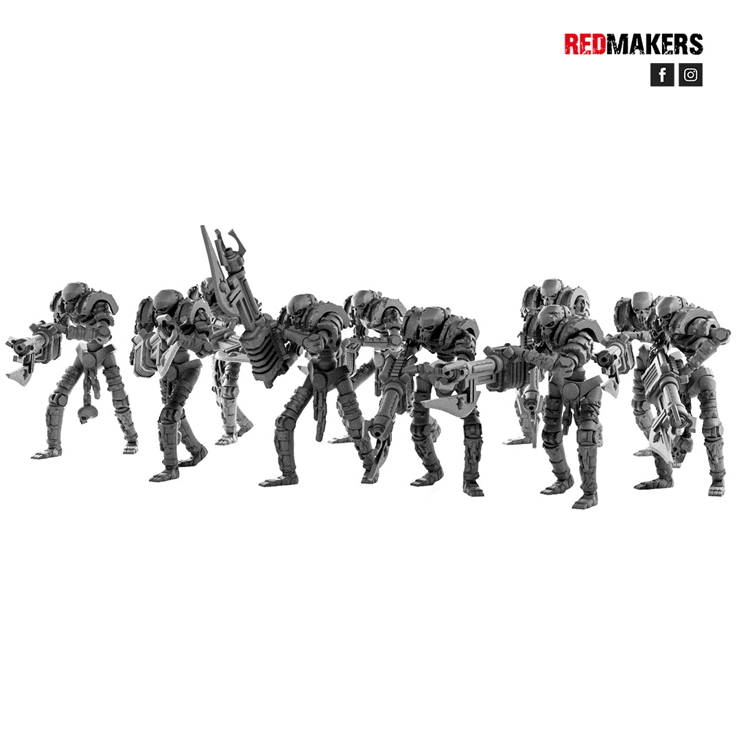 Robotic Warriors from the Tomb World (10-Unit Kit or Single Model) by RedMakers