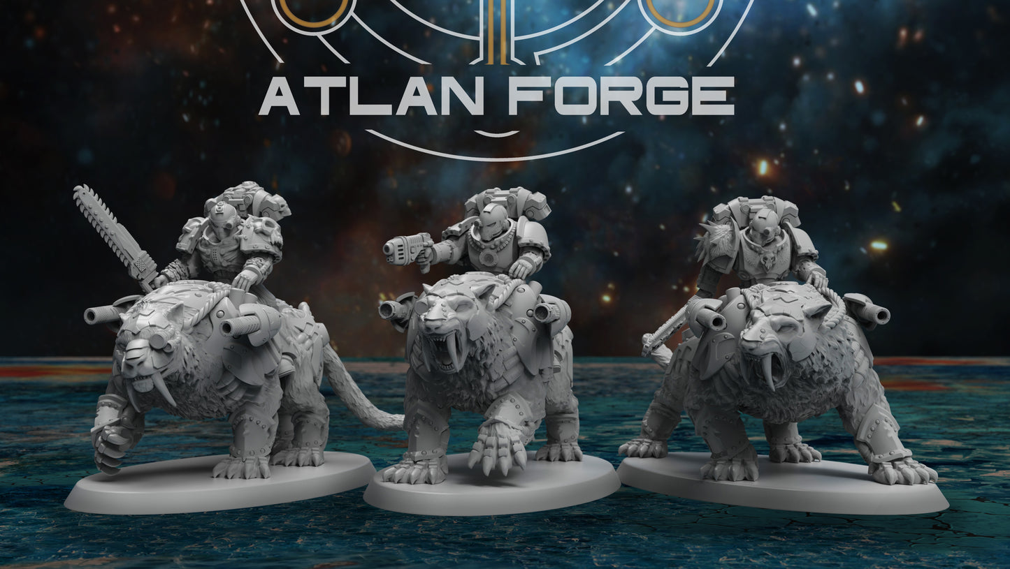 Saber-Tooth Riders (3-Unit Set) by Atlan Forge