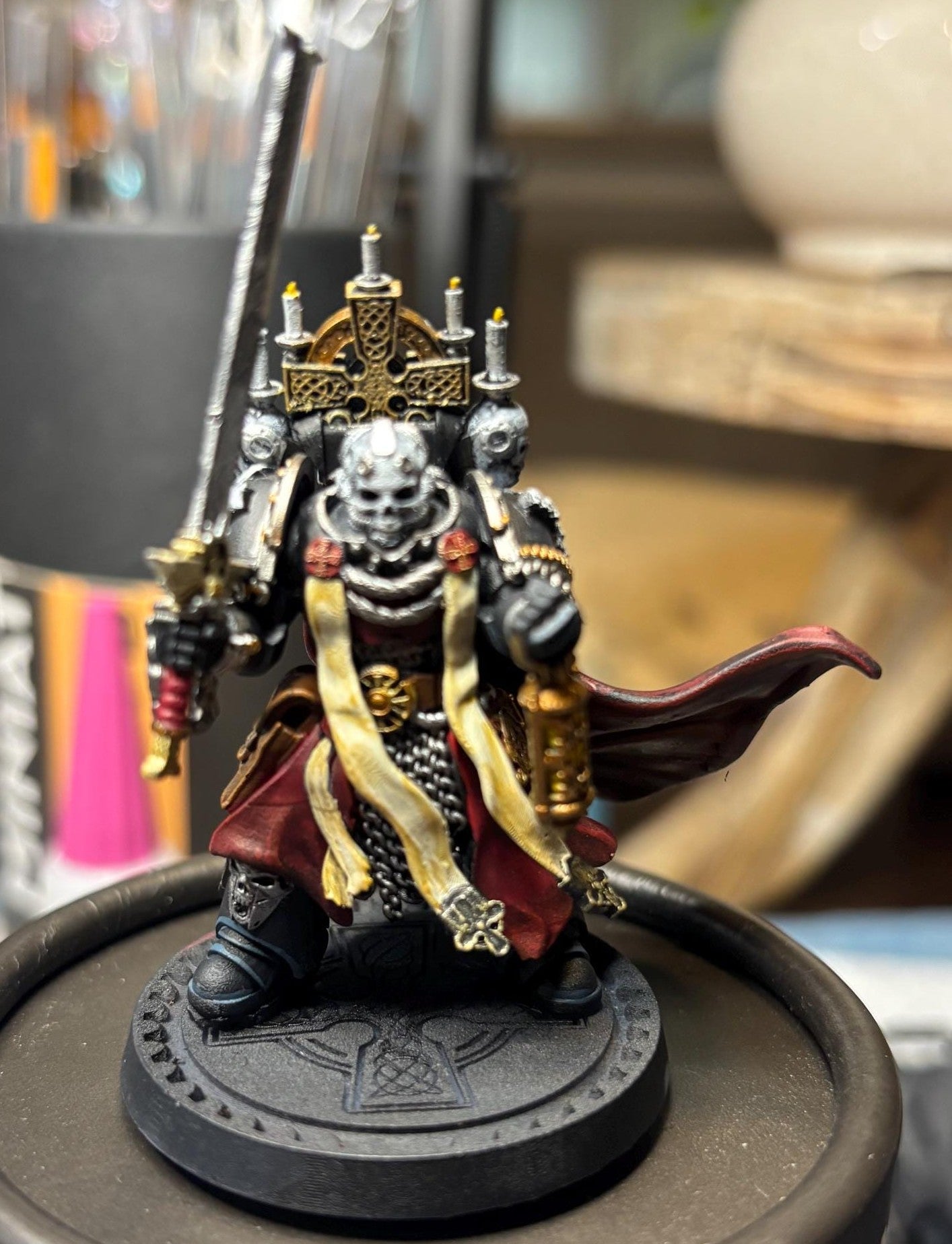 Artwork by customer Oliver D. Sword and lantern are custom pieces added by the customer and not part of the original model.