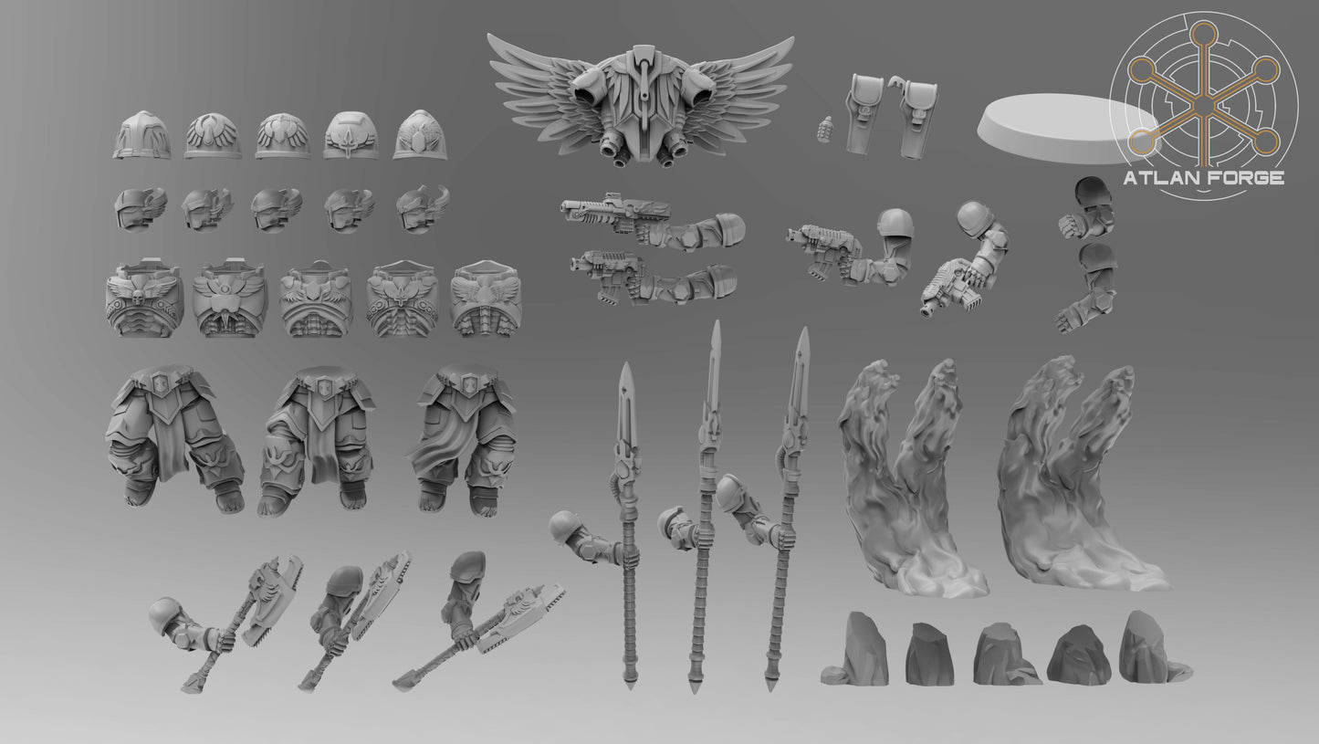Angelic Knights Ophanim (5-Unit Set) by Atlan Forge