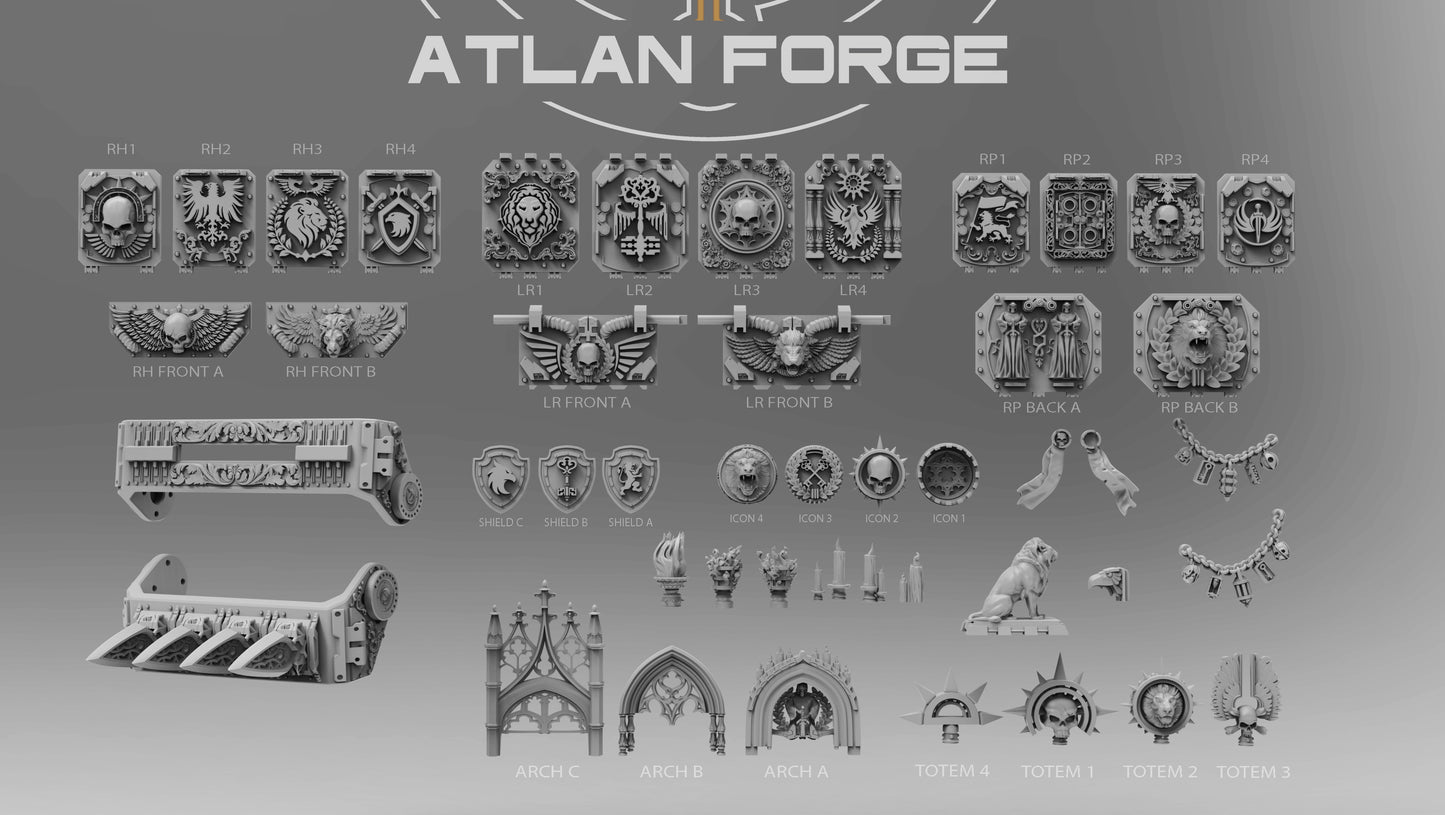 Angelic (Gothic) Vehicle Ornaments by Atlan Forge