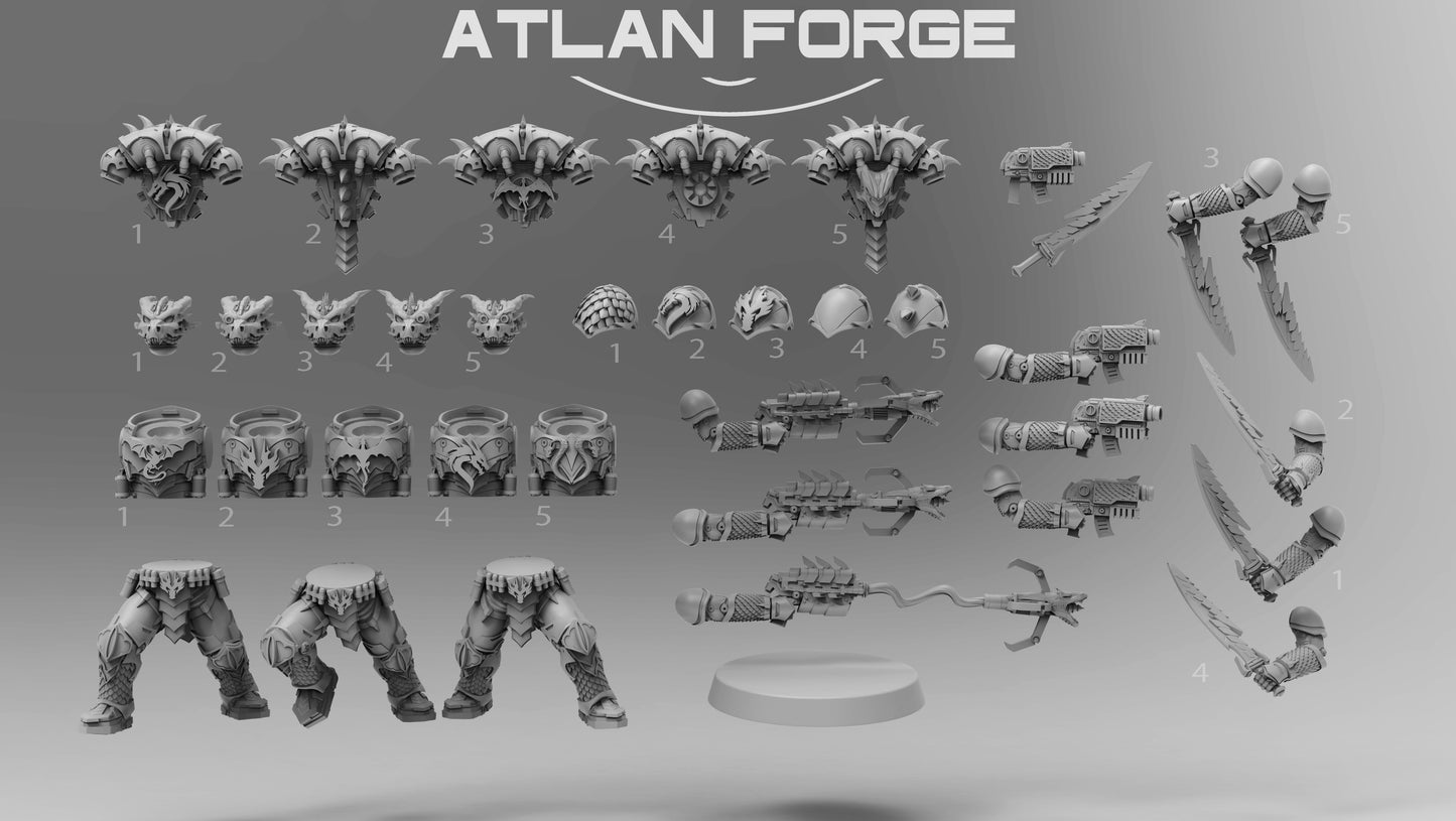 Dragon Knights Ravagers (5-Unit Set) by Atlan Forge