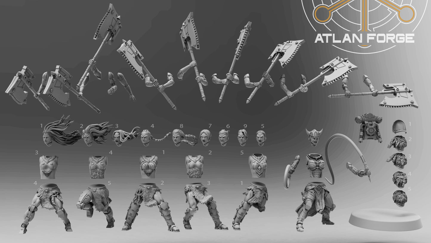 Asgardian Stormwrath Maidens (10-Unit Set) by Atlan Forge