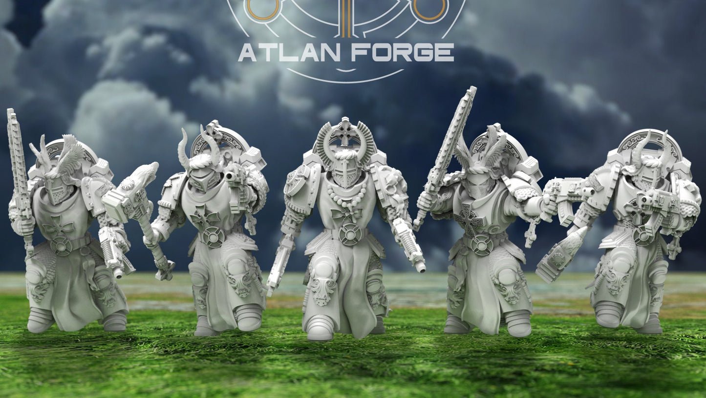 Templar Noble Knights (5-Unit Set) by Atlan Forge