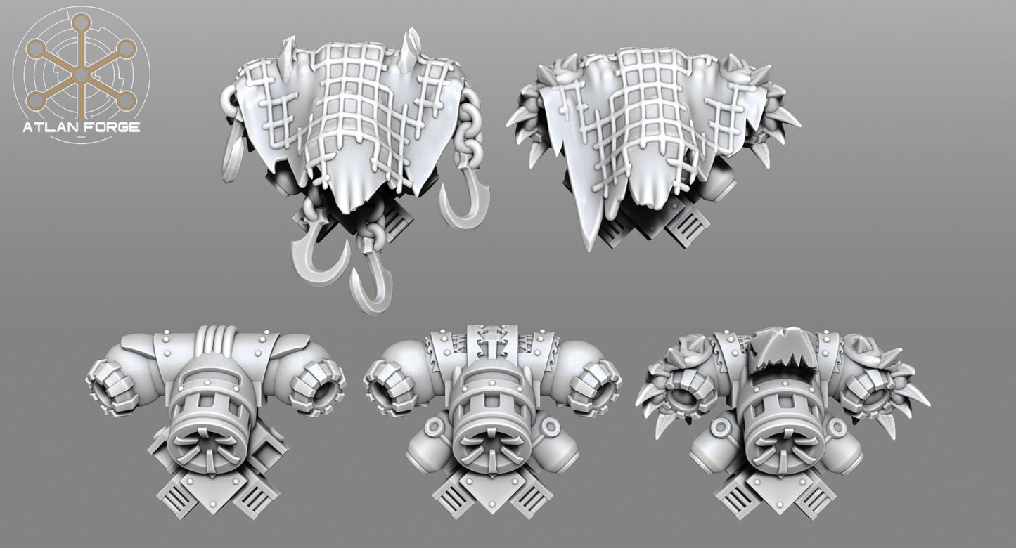 Wai Toa Kaiwawao (Aggressive Mediators)(5-Unit Set) by Atlan Forge
