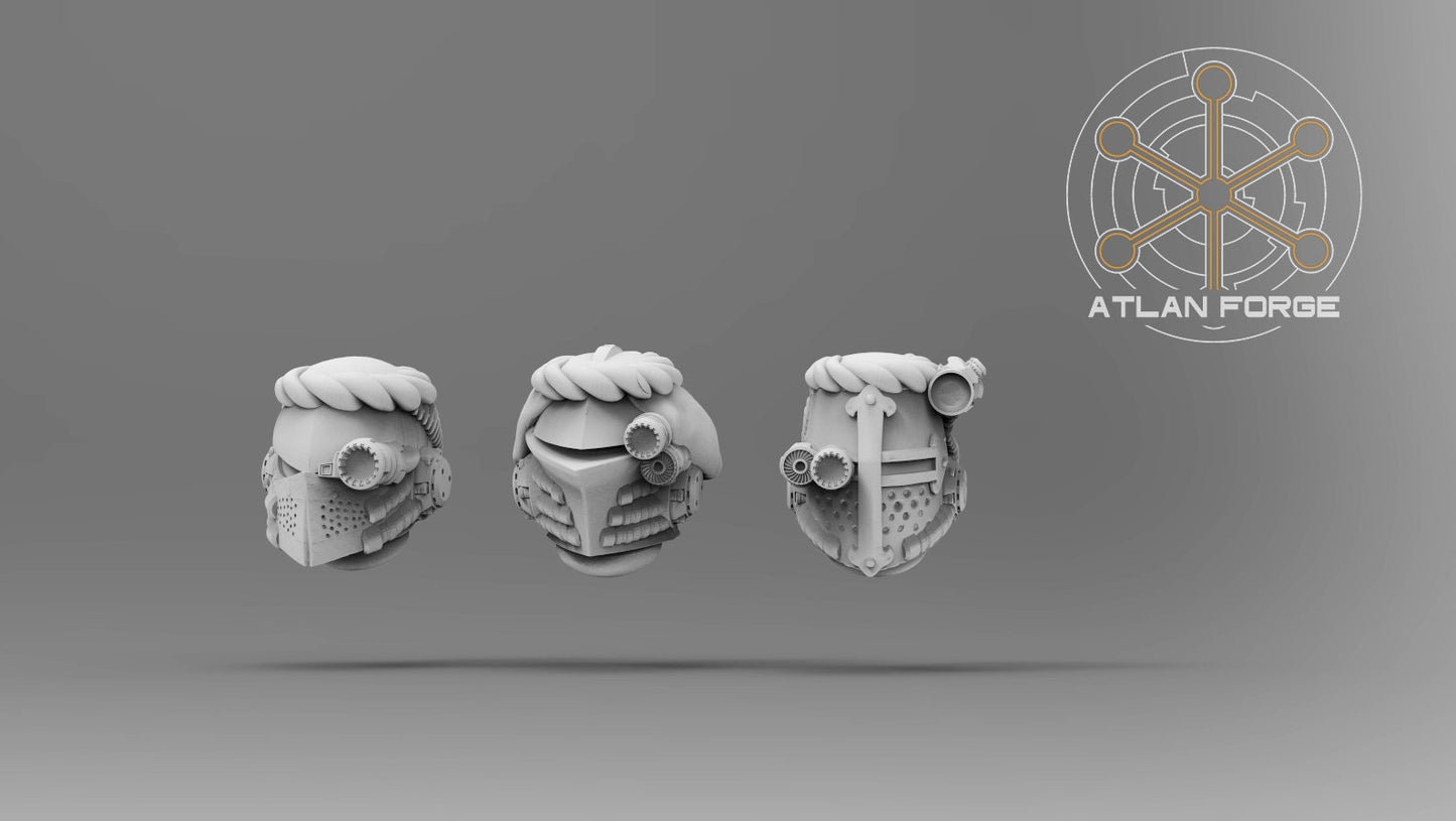 Templar Heads by Atlan Forge