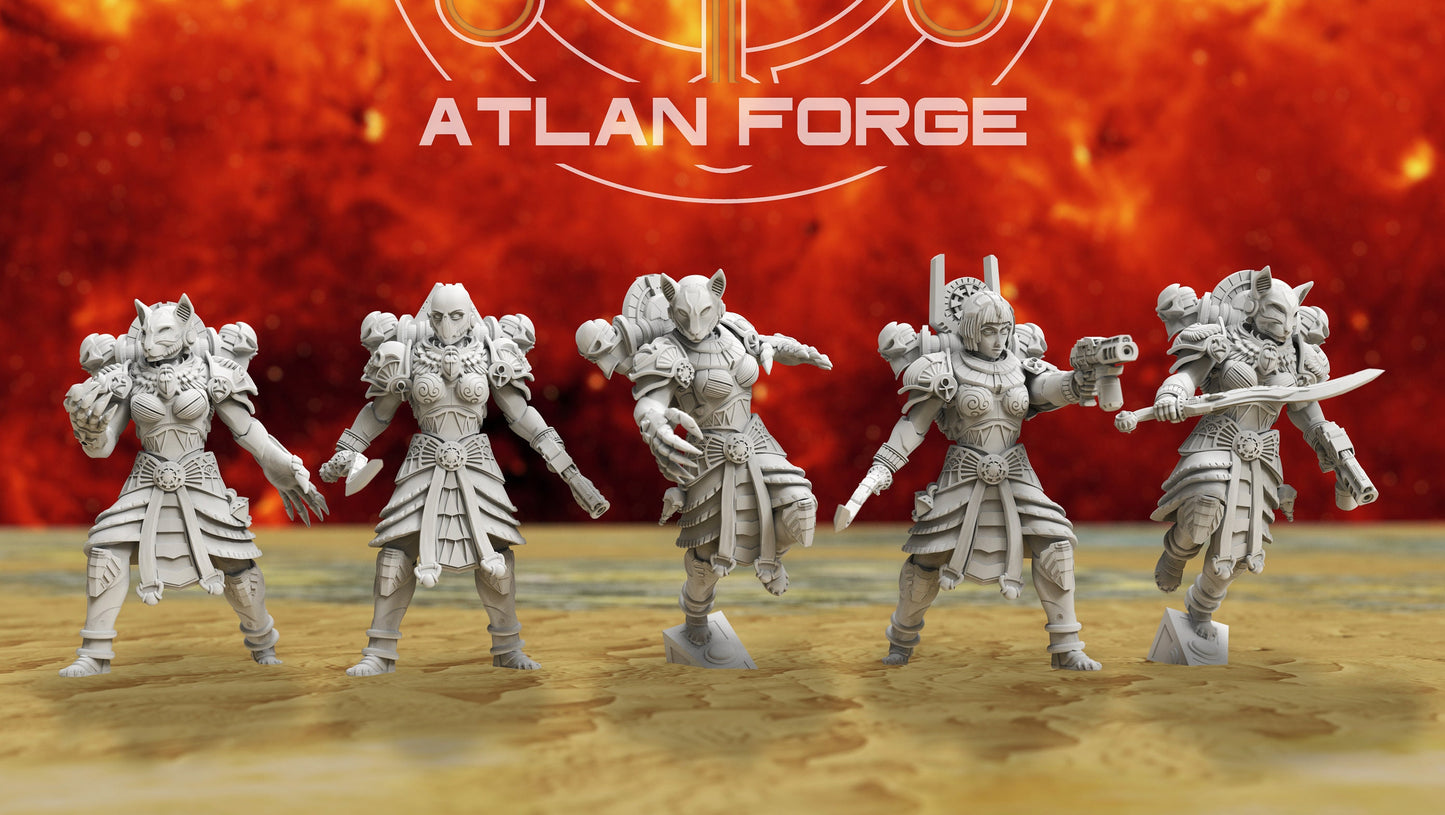 Aegyptian Sekhmet (10-Unit Set) by Atlan Forge