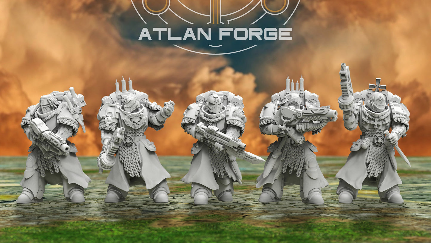 Knights Templar Sergeants (5-Unit Set) by Atlan Forge