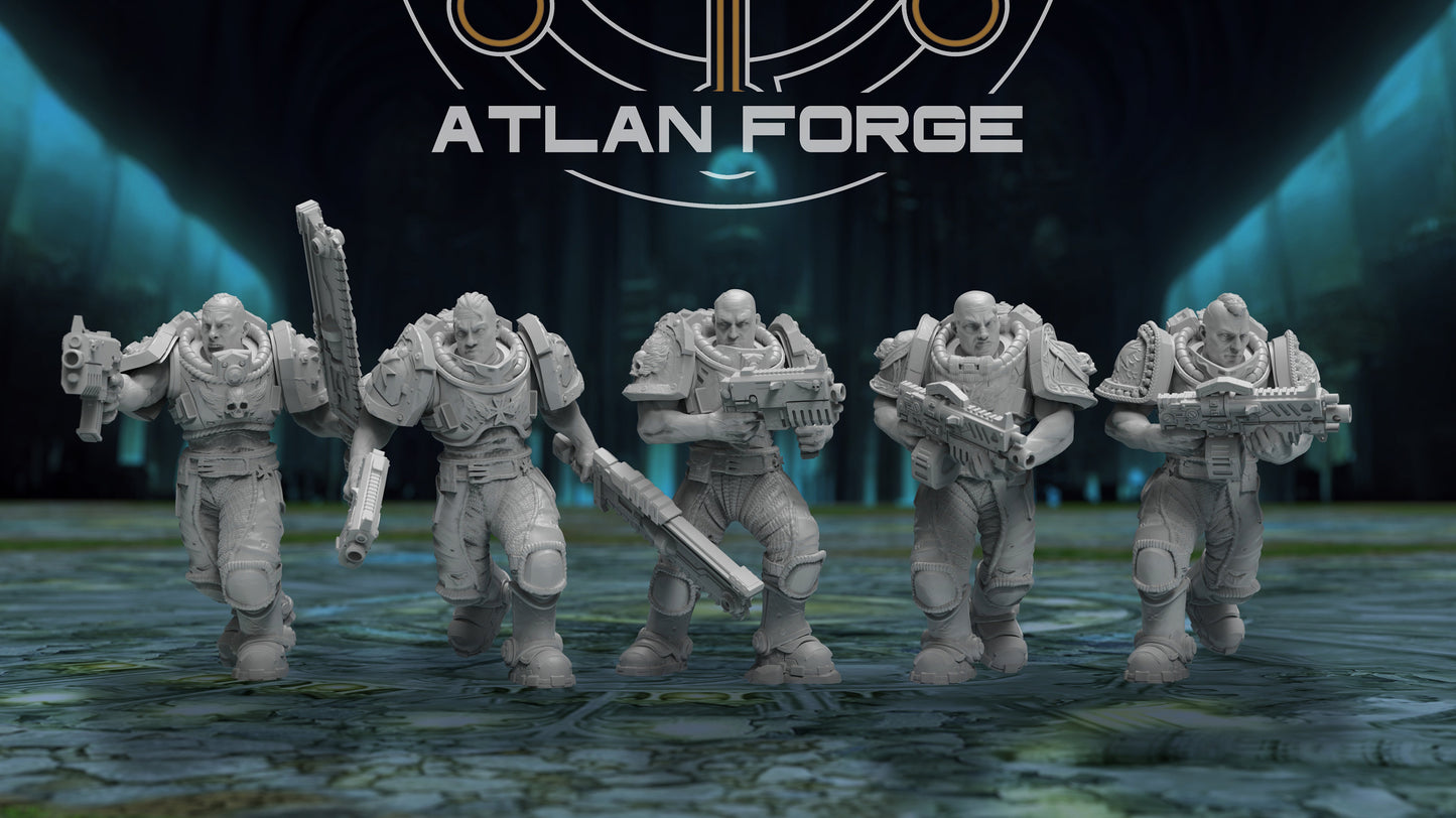Knights Templar Initiates (5-Unit Set) by Atlan Forge