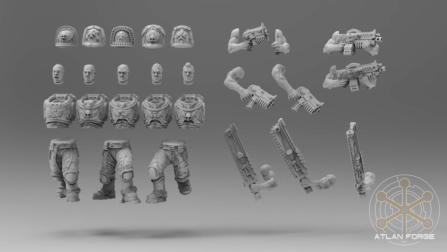Knights Templar Initiates (5-Unit Set) by Atlan Forge