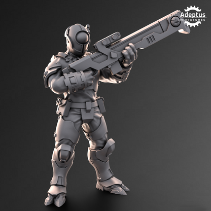 Line Strikers- Kae'ti (5-Unit Kit or Single Model) by Adeptus Miniatures
