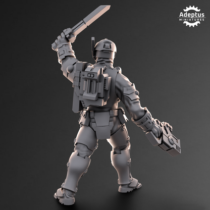 Line Strikers- Kae'ti (5-Unit Kit or Single Model) by Adeptus Miniatures