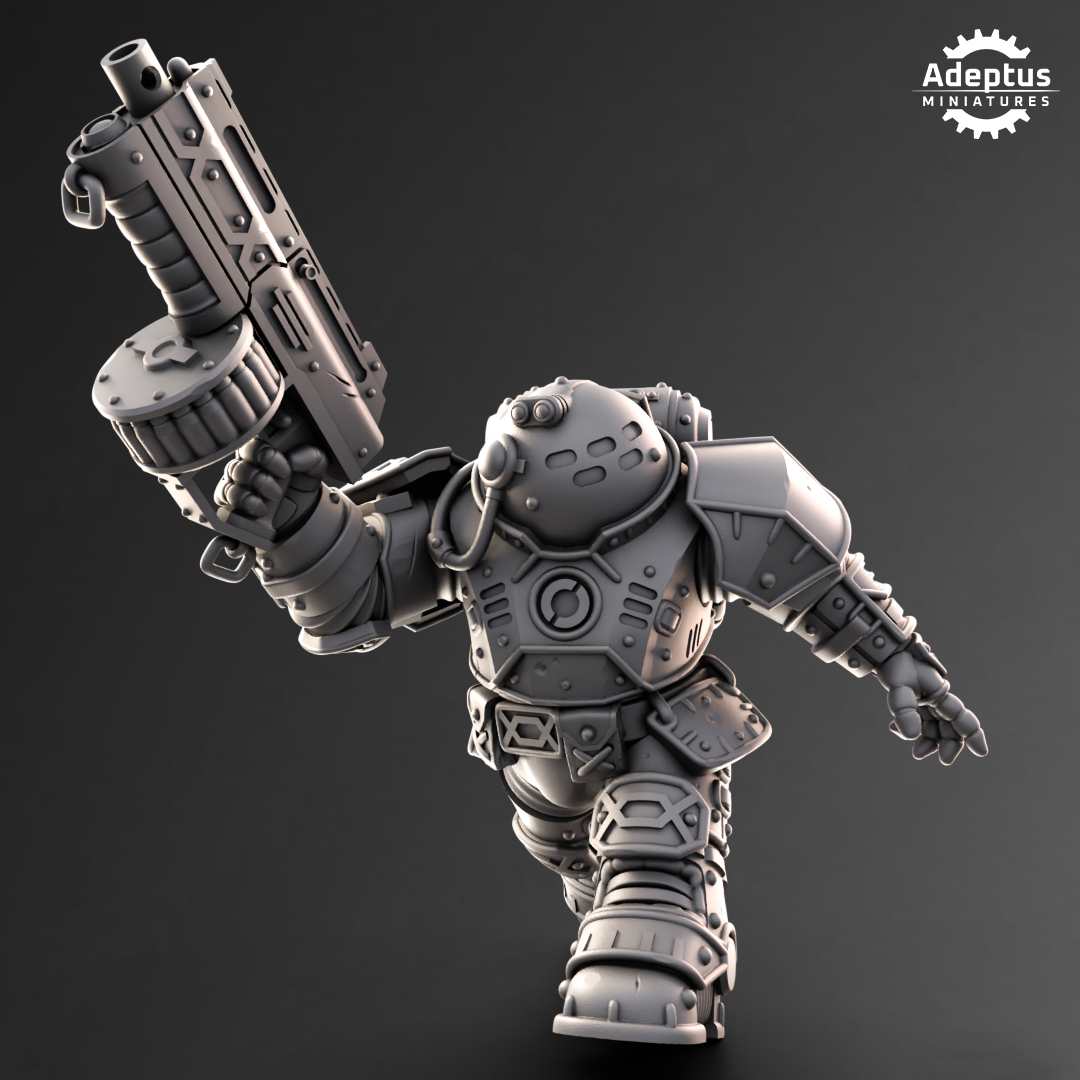 Kill Squad- Heavy Dwarves (11-Unit Kit or Single Model) by Adeptus Miniatures