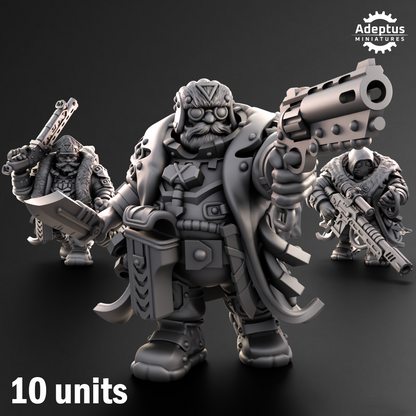 Kill Squad- Dwarves (10-Unit Kit or Single Model) by Adeptus Miniatures